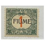 1918 Fiume Postage Due, 1 Filler, Mint Condition