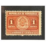 Honduras 1 Centavo Red Escudo Air Mail Stamp