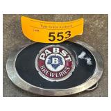 Pabst Breweries Belt Buckle with Enamel Design
