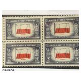 US #909 Poland Flag Mint Block of Four