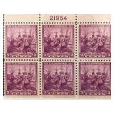 1938 U.S. Commemorative Plate Block Stamps