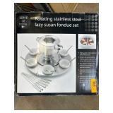 Rotating Stainless Steel Fondue Set