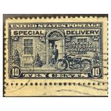 U.S. 10-Cent Special Delivery Stamp, Cancelled