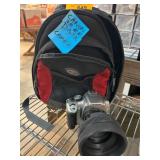 Canon Digital Camera With Carrying Backpack