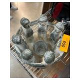 Group Figurine Holding Hands Around Central Bowl
