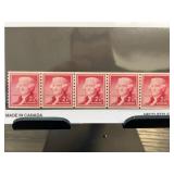 1954 2ï¿½ Jefferson Coil Mint Stamps Block