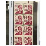 1978 Oliver Wendell Holmes 15ï¿½ Plate Block