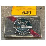 Pabst Blue Ribbon 1979 Brass Belt Buckle