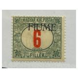 1918 Hungarian 6 Filler Postage Stamp