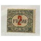 1918 Hungarian 2 Filler Postage Due Stamp