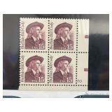 1988 Buffalo Bill Cody Plate Block Stamps