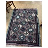 Goodwin Weavers Amara Navy/Burgundy Throw