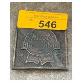 1975 Pabst Blue Ribbon Brass Belt Buckle