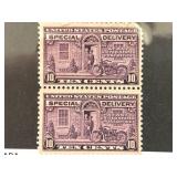 US #E15 Special Delivery Mint Pair Stamps
