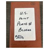 U.S. Mint Plate Number Blocks