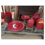 Red Ceramic Kitchen Accessories by Drake Design