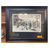Framed Lionel Barrymore Print 
