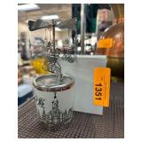 Decorative Candle Holder with Rotating Ornaments