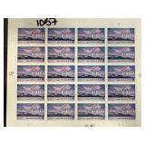 Sheet of Alaska Postage Stamps