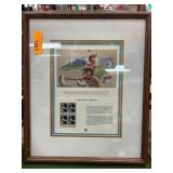 Framed North Carolina Statehood Stamp Collage