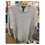 Ralph Lauren Hand Knit Cable Sweater