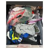Plastic Bin Containing Mixed Clothing