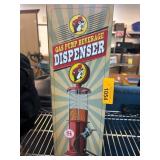 Gas Pump Beverage Dispenser with Nickel Finish