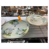 Decorative Plates with Floral Motifs and Mother