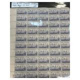 Full Sheet of U.S. #1001 Colorado Stamps