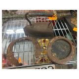 Iron Trivet, Horseshoe, and Flat Iron Collection