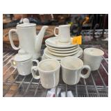 White Ceramic Miniature Tea Set