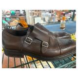 To Boot New York Brown Leather Monk Strap Shoes