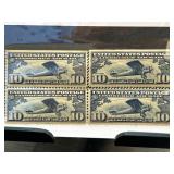 Four U.S. C10 Spirit of St. Louis Stamps