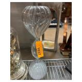 Glass Hourglass with White Sand
