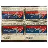 Block of 5-Cent Migratory Bird Treaty Stamps