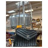 Black Quilted Leather Shoulder Bag