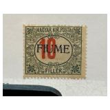 1918 Fiume Postage Due 10 Filler Stamp