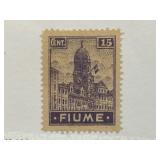 1919 Fiume 15 Cent Purple Postage Stamp