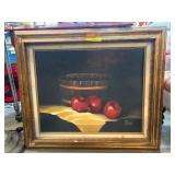 Still Life Painting With Apples by Nell Hennessey