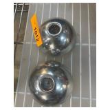 Nambe Metal Alloy Candlesticks