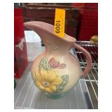 Hull Magnolia Pattern Ceramic Pitcher
