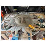 Metal Sun Wall Dï¿½cor and Stained Glass Art Pieces
