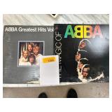 Two ABBA Vinyl Records