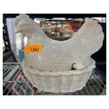Studio Nova Portugal Hen on Basket Tureen