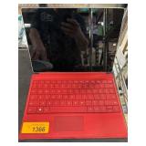 Microsoft Surface Pro with Red Keyboard