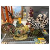 Ceramic Rooster Figurines by Gift Gallery