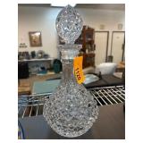 Cut Glass Decanter With Faceted Stopper