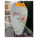 Limoges France Porcelain Vase with Floral Motif