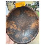 Pyrography Wooden Bowl Made in 1939