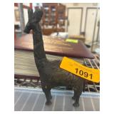 Bronze Animal Figurine with Swirl Patterns